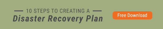 Disaster Recovery Plan landing page