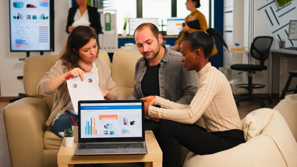 diverse colleagues employees cooperating in office 2023 11 27 05 01 18 utc min